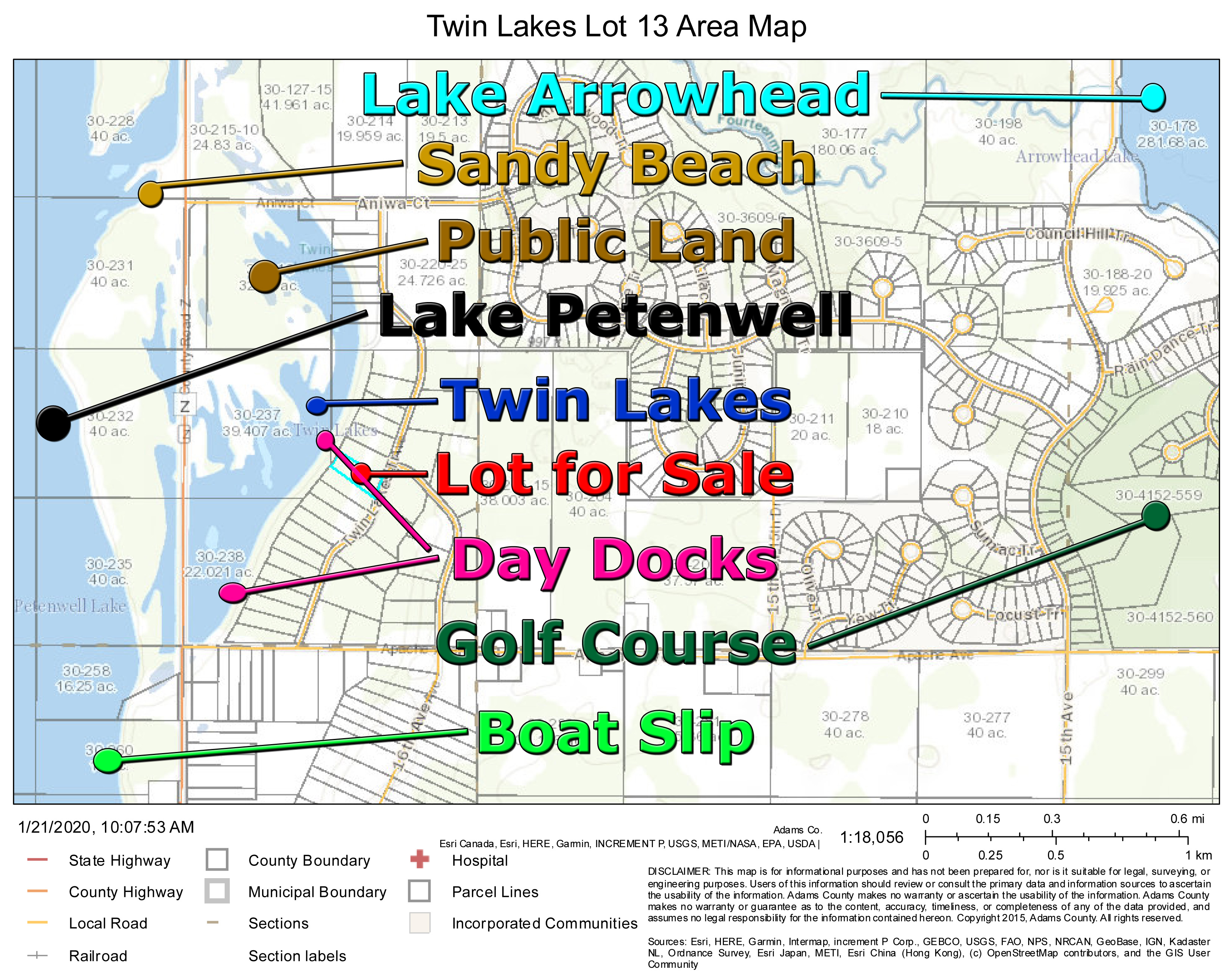 Twin Lakes Lake Access Land for Sale